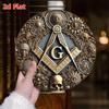 Masonic Metal Wall Art Freemason Symbol Sign Bar Garage Decor