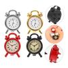 Alasum Miniature Alarm Clocks, Set of 4, 112 Scale, Alloy, Dollhouse Furniture, Accessories, Table Clocks, Photography Props, Interior Decoration,