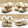 Baby First Walkers Winter Soft Soled Cotton Fabric Toddler Keep Warm Print Shoes