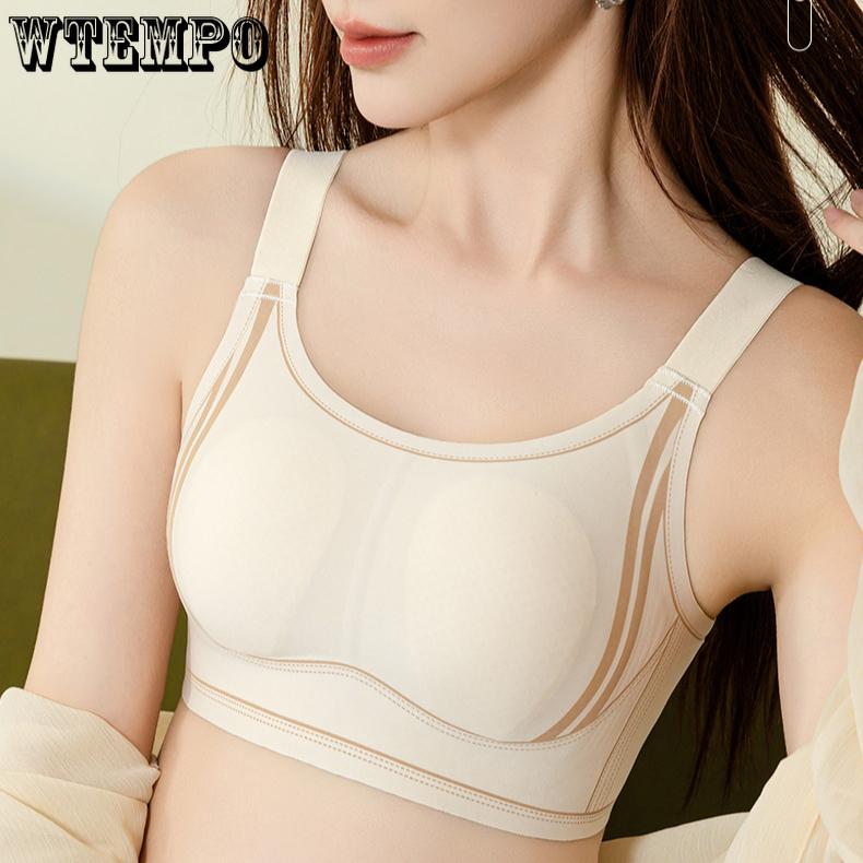 Seamless Lingerie Women's Thin Frameless Bra Strapless Bra Anti-glare Rabbit Ear Cup Vest Style Bra Push Up Bra