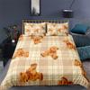 Cartoon Animals Toddler Bedding Set Toy Bear Star Pattern Duvet Cover For Boy Girl Kids Child Teen Microfiber 3D Comforter Cover
