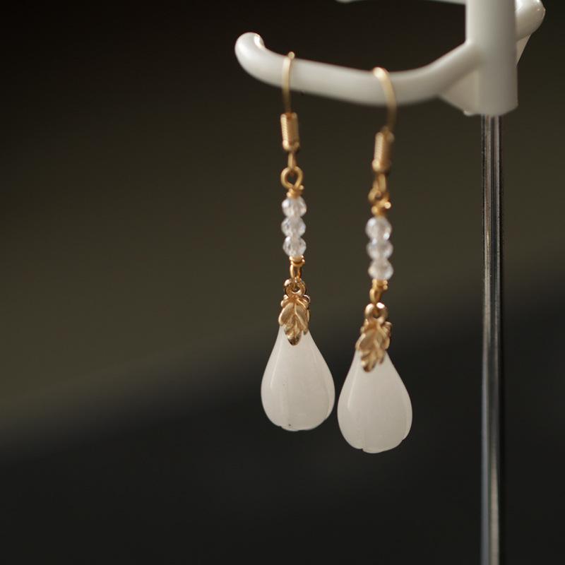 Lily of the Valley Hanfu Pendant Earrings - Ancient Style Cheongsam Accessories for Women