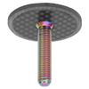 Bicycle Carbon Fiber Headset Top Cap Headset Cap Cover with Titanium Alloy Screw for Mountain Road