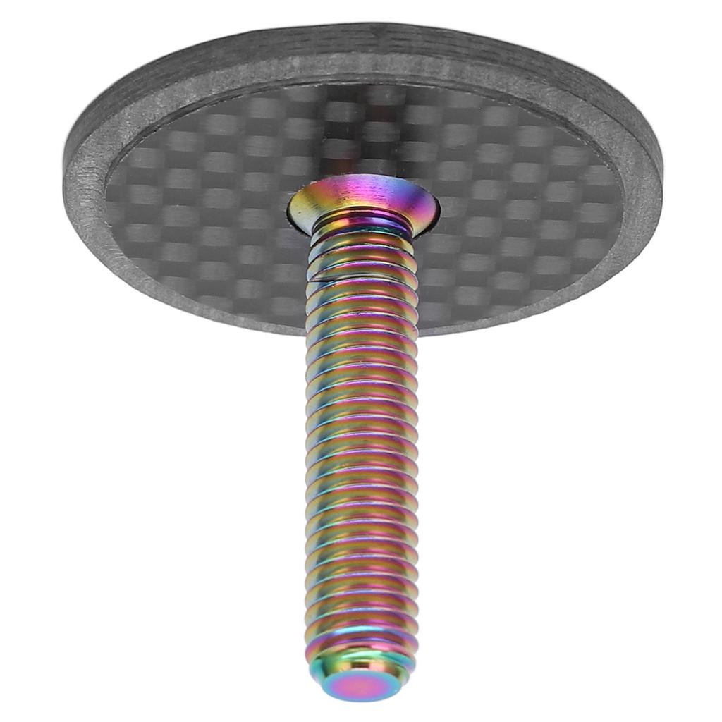Bicycle Carbon Fiber Headset Top Cap Headset Cap Cover with Titanium Alloy Screw for Mountain Road