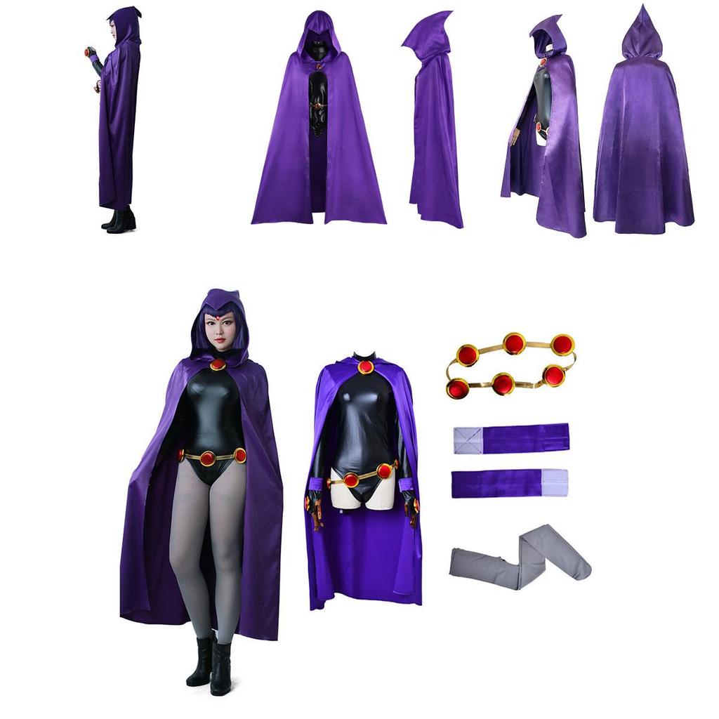 Stunning Anime Teen Titan Raven Costume For Cosplay And Themed Parties