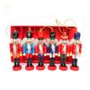12cm Nutcracker Puppet Ornaments Desktop Decoration Cartoons Walnuts Soldiers Band Dolls Nutcracker Miniatures