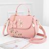Bestickte Handtasche für Damen, New Network Red, modische Umhängetasche, vielseitige Umhängetasche aus PU-Leder