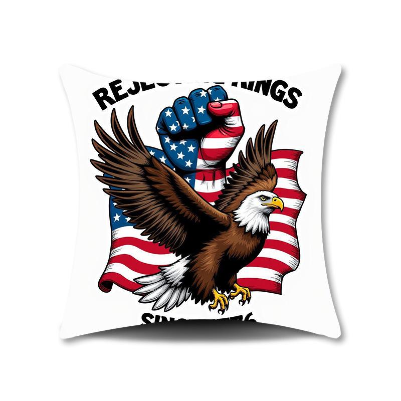 Independence Day Pillow Cover Home Sofa Bedroom Bedside Cushion Pillow Cover Flag Independence Day Series Pillow