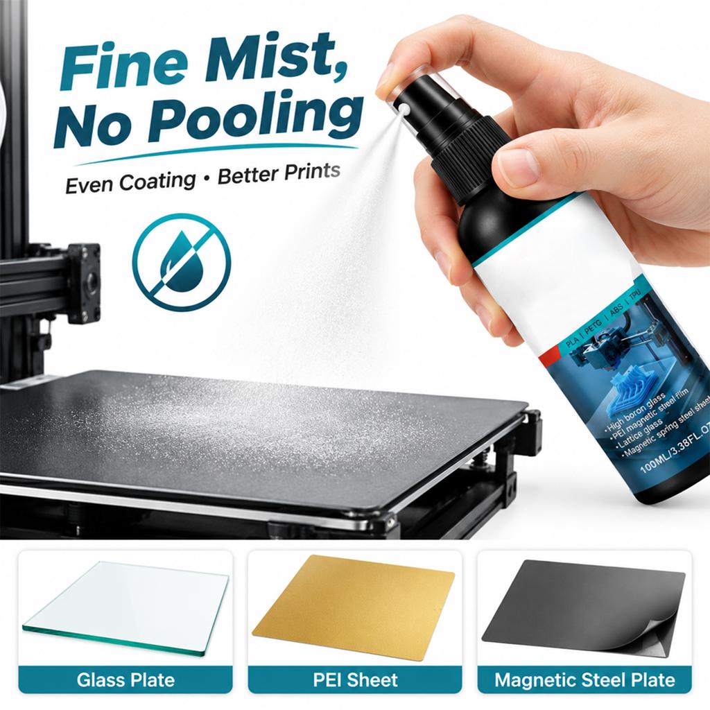 3D Glue for Build Plate Adhesion, Adhesive for 3D Printing Projects and Supplies
