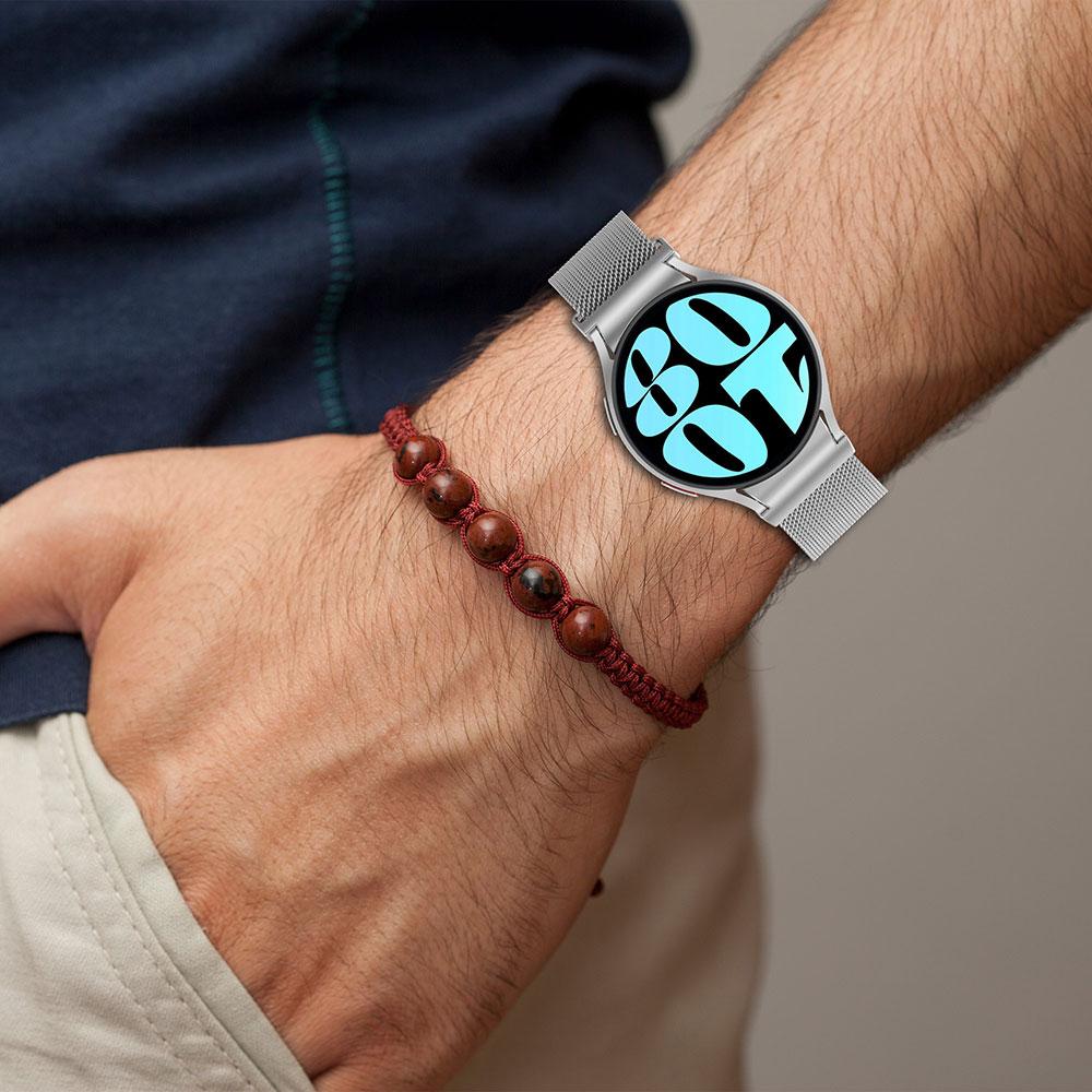 Quick Fit Milanese No Gaps Watchband for Samsung Galaxy Watch 7 FE 6 5 4 Classic 43mm 47mm 40mm 44mm 42 46mm Magnetic Loop Strap