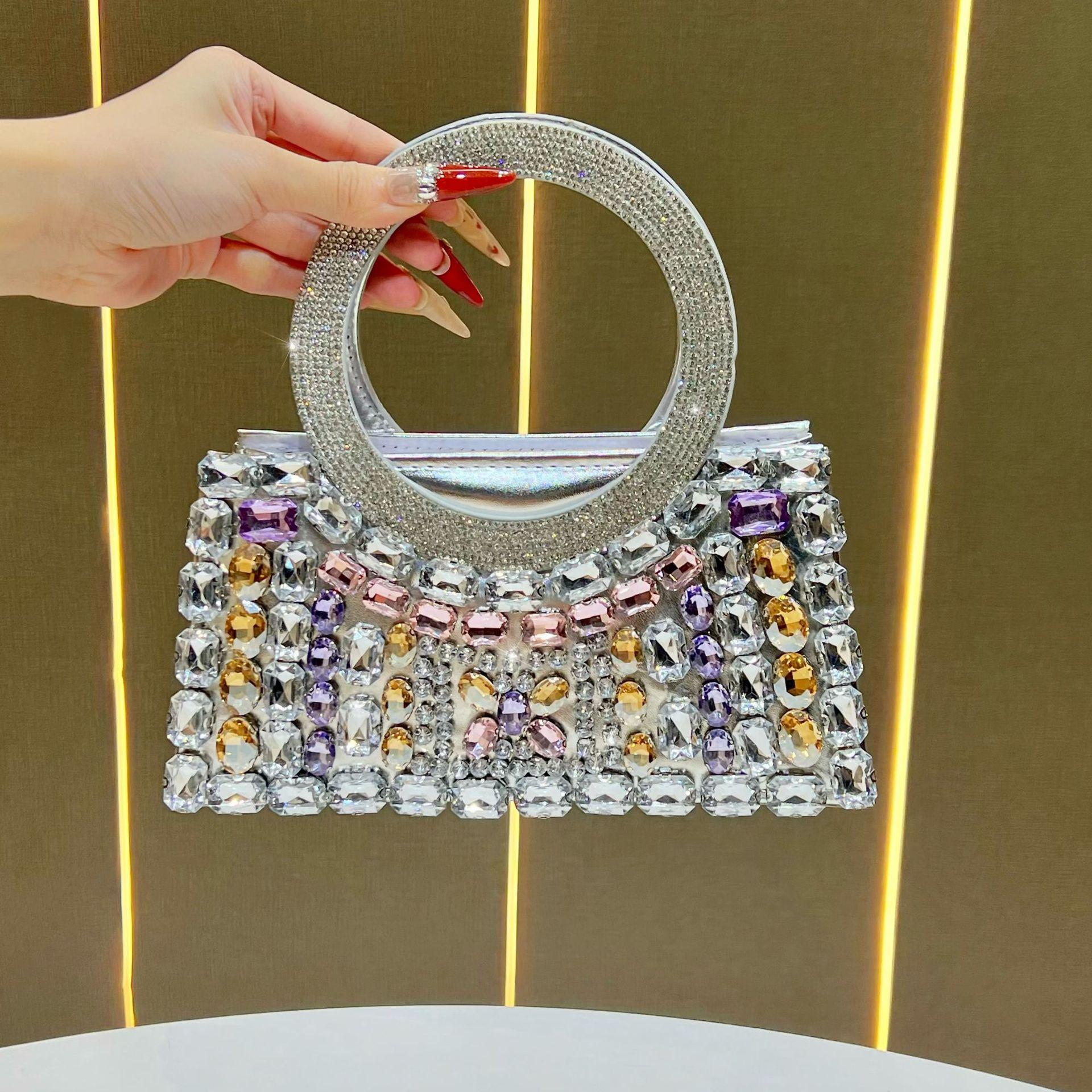 

Crystal Pearl Clutch for Women Bride Bag Purse Wedding Prom Evening Bags Formal Beaded Handbag with Chain Women s Small Tote Shoulder Crossbody Bag one size срібний