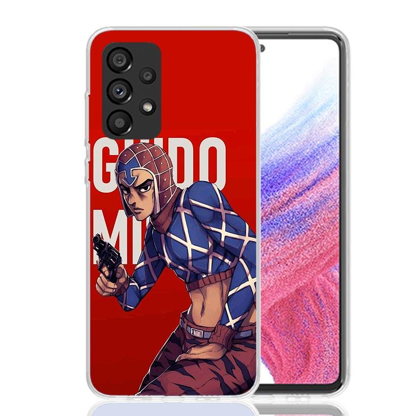 JoJo Adventure Guido Mista Phone Case for Samsung Galaxy A52 A51 A50S A12 A22 A32 A72 A10S A30S A31 A71 Note 20 Ultra 10 Plus S1