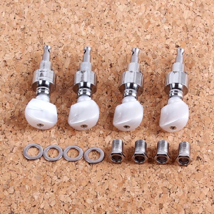 2Pcs Banjo Tuner Banjo Geared Machine Pearled Pegs Tuning 2 Head Tuner Tone Keys