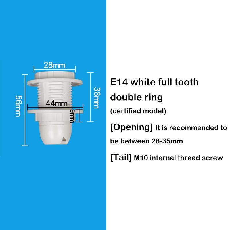 Lâmpada LED Base de Lâmpada Cabeça Suporte de Energia Soquete AC para Lâmpada E14 E27 M10 Soquete Elétrico para Pendente Conversor de Rosca para Abajur