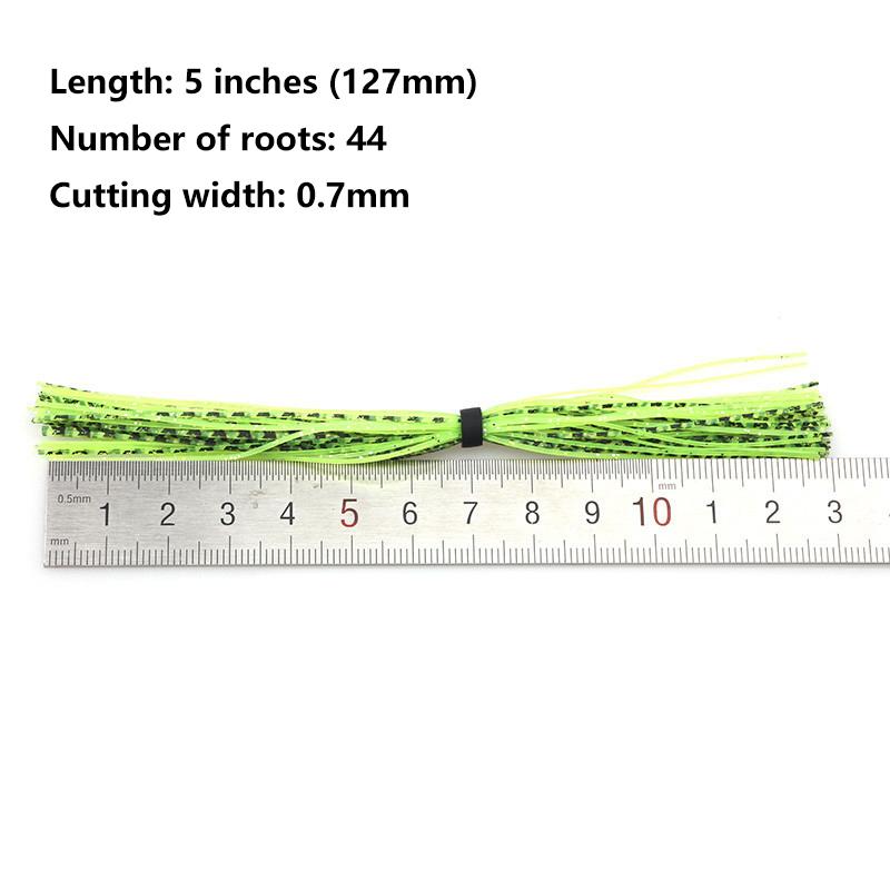 Silicone Skirts Fly Tying Material for Spinnerbait Long Tail Jig Lures Custom Fishing Bait Accessory