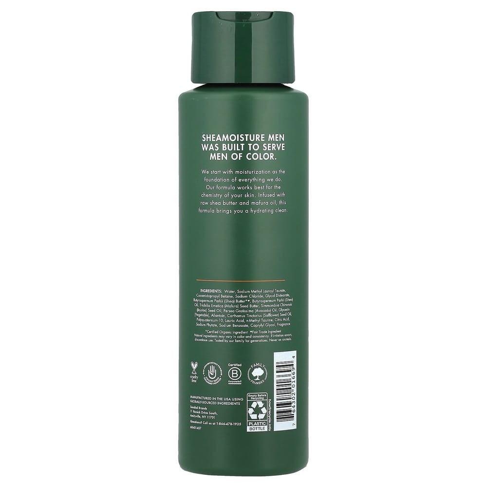 iHerb SheaMoisture Men's Raw Shea Butter & Mafura Oil Moisturizing Body Wash 444ml (15 fl oz)