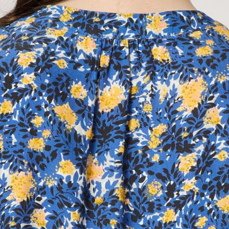 Bcbg Print Pintuck Blouse B4m3b473