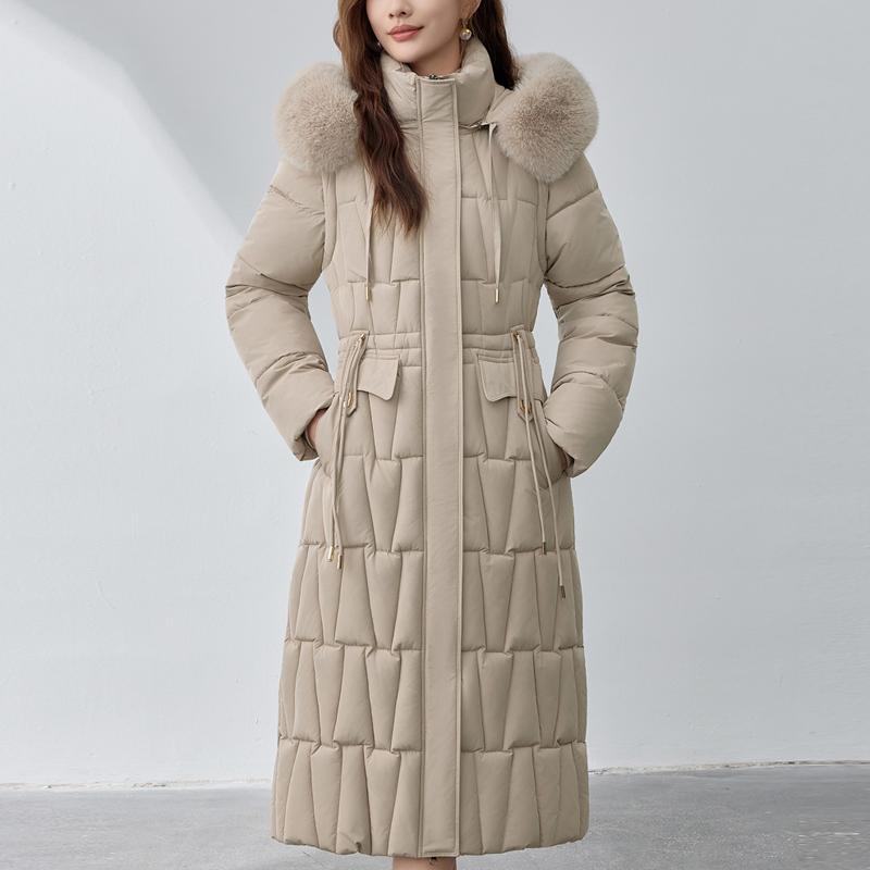 Sleeves Detachable Fashion Woman Winter Coats Hooded Faux Fur Collar Thick Warm Long Parkas Women's Jackets