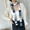 Luochi Knitwear Autumn/Winter Mohair Color Block Stripe Scarf - Unisex Y2K Sweet and Spicy Girl Style