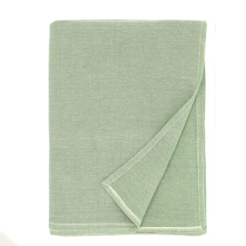 

Multi-purpose cloth, solid green, lightweight fabric, suitable for bedspreads, multi-covers, tablecloths, and more, 145 x 225 cm