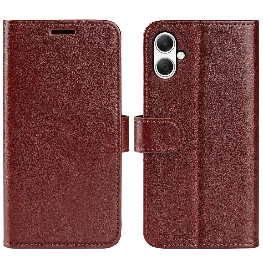 

For Samsung Galaxy A05 4G Case Shockproof PU Leather Phone Cover Brown