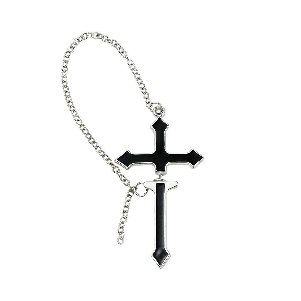 Fashionable Metal Cross Earrings For Women Cool Stylish Pierced Design Unique Cross Studs