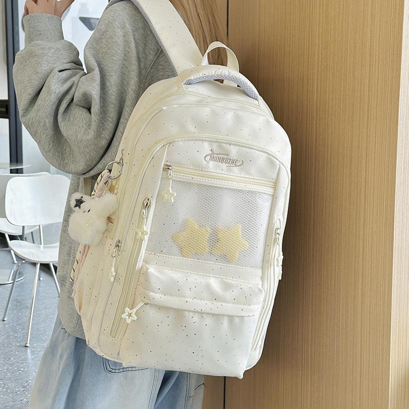 Schultasche Koreanische Version ins Stil Schultasche für weibliche Schüler, Mittelschüler, einfache Grundschüler, Rucksack, groß