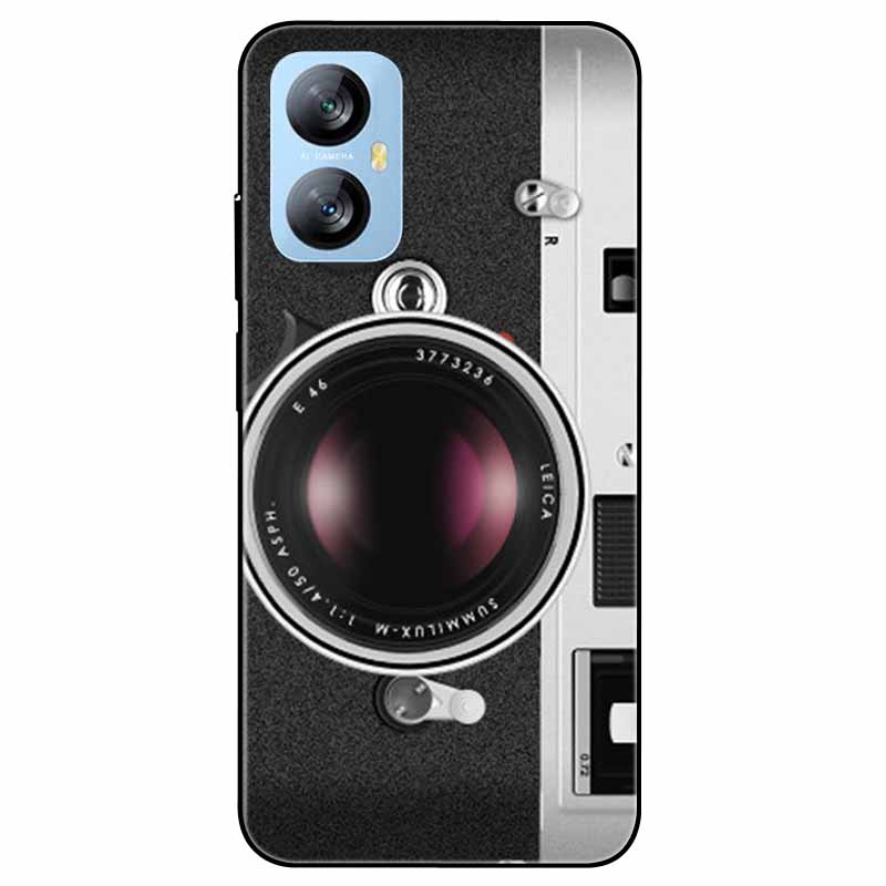 Für Blackview A52 Pro Hülle Handyhülle Stoßfeste Schwarz lackierte TPU Hülle für Blackview A52 Pro Silikon Weicher Bumper A52Pro Süß