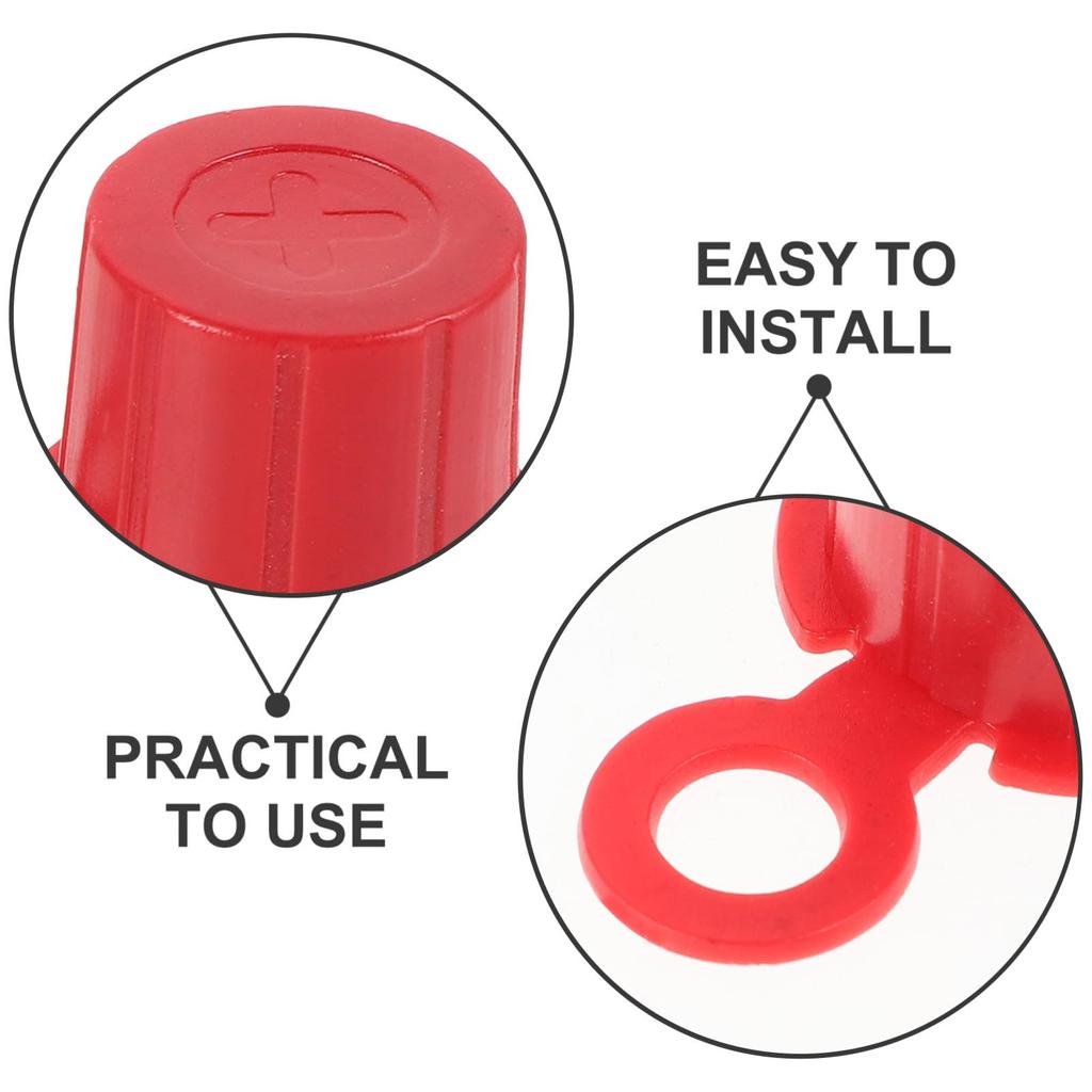 DONFAMDS 1 Pair Terminal Cover Cap Car Terminal Cover Terminal