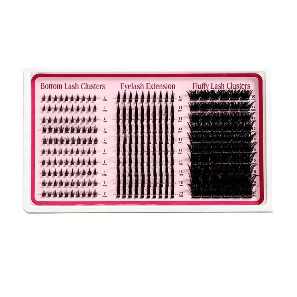 Lower Eyelashes Lash Extensions Kit DIY Segmented False Eyelashes Kit Manga-style Eye Makeup