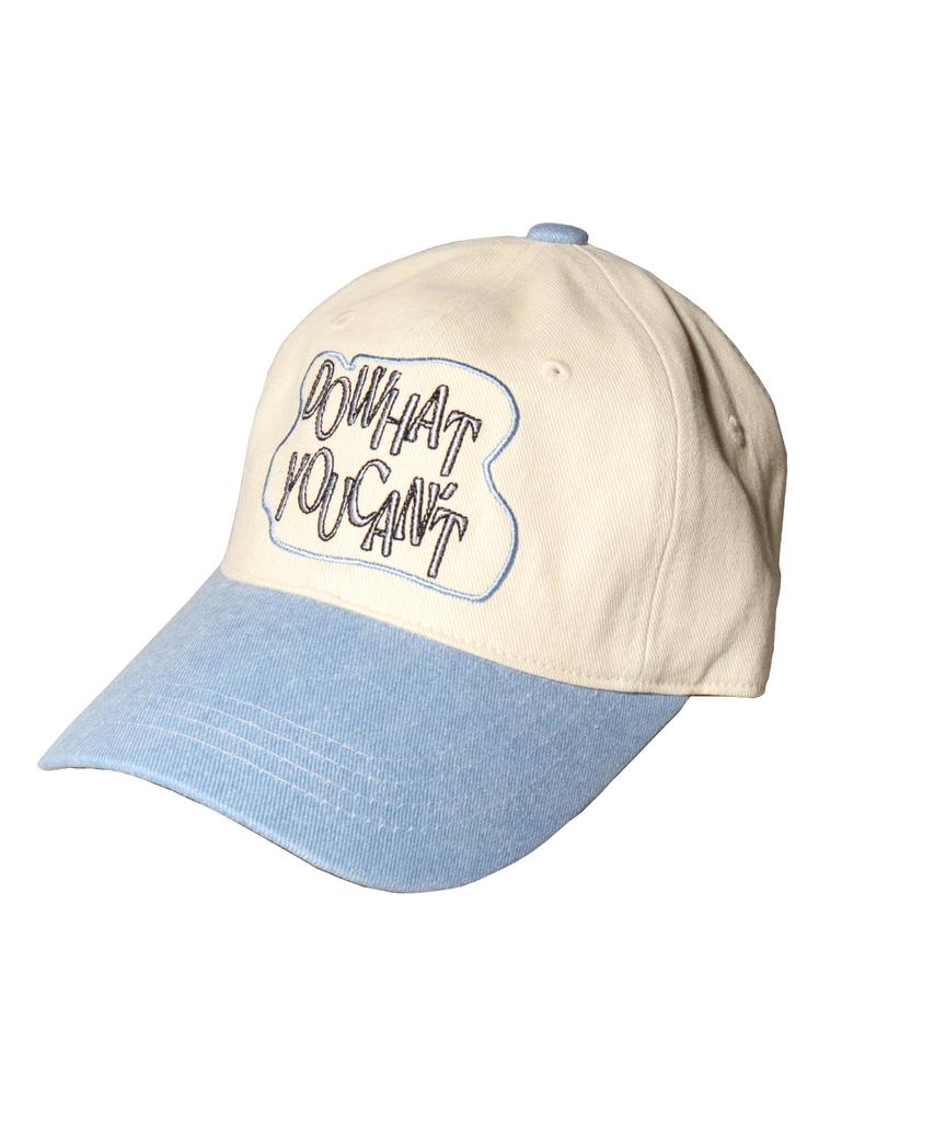 Seullipiseullib Do What You Cant Beige/Sky Blue Ball Cap