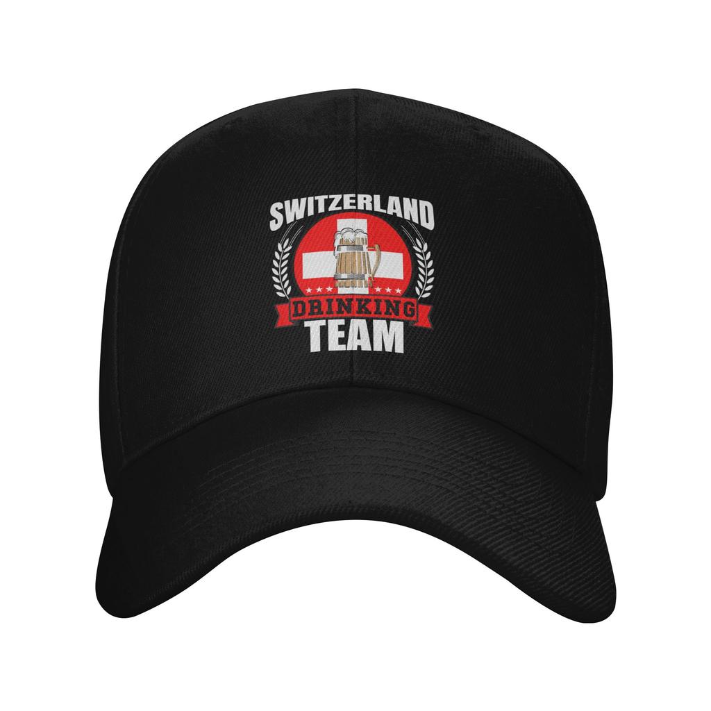 Gorra Unisex para Mujer Bandera de Suiza Retro Gorras de Béisbol Ajustable Ropa Casual