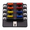 Fuse Box Holder 8 Way Screw Fuse Block for Car, Off-Road, RV, Bus, Yacht, Boat