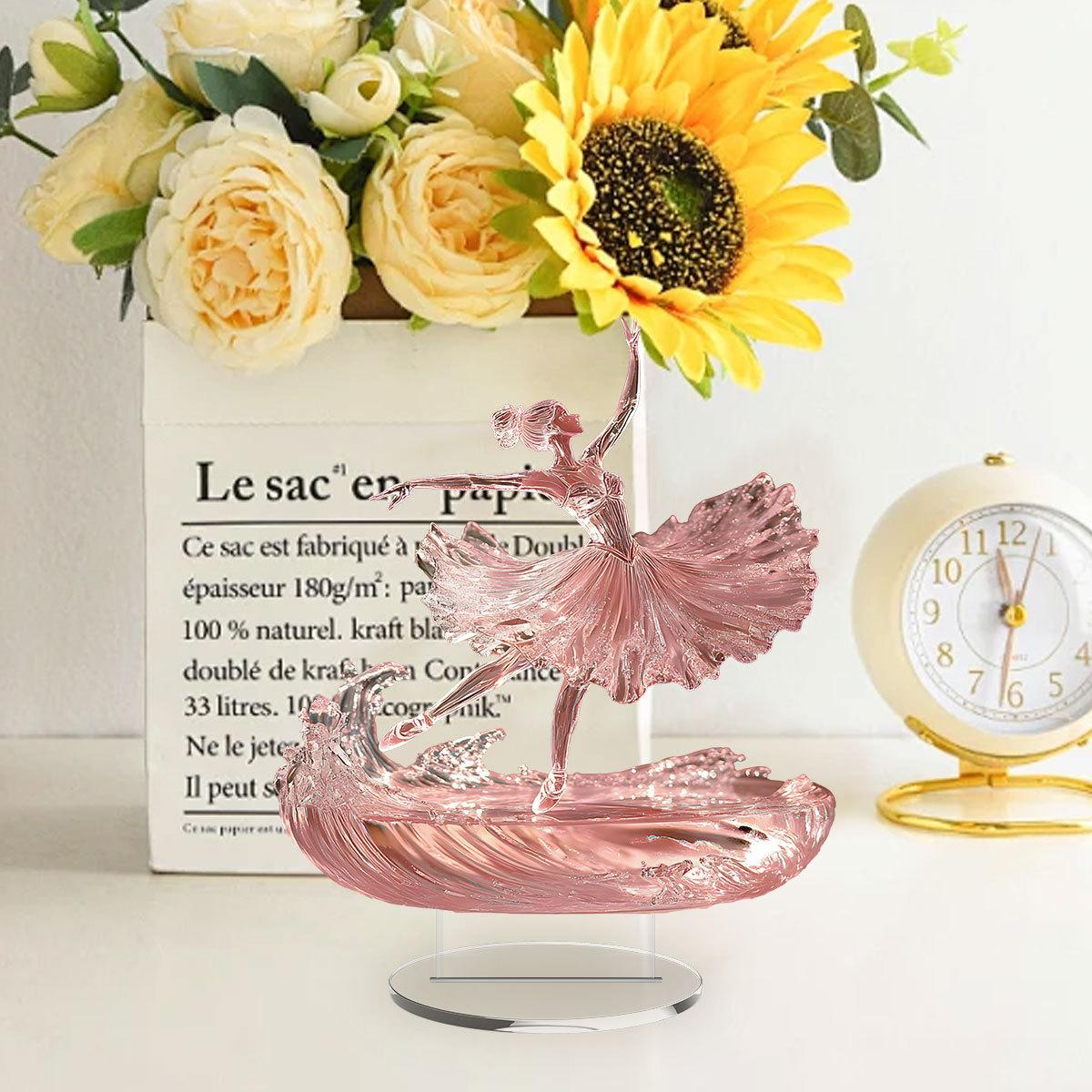 

1pcs2D flat printing ballet dancing girl desktop decoration ornament, a great gift for girls with dance dreams