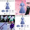 Demon Slayer Butterfly Ninja Cosplay Costume With Accessories For Anime Role Play