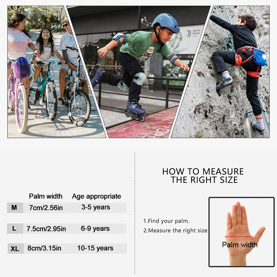 Gobygo 1Pair Children'S Gloves Silicone Anti-Slip Anti-Loss Buckle Fingertip Touch Screen Water-Resistant Fleece Warm Gloves