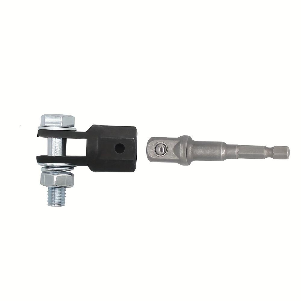 2pcs(Adapter + Steel Ball Post)Heavy-Drive High-Carbon Steel Jack Adapter | Adjustable Jaw Impact Wrench Socket with Hex Bolts for Automotive Repair