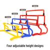 Children's Adjustable Football Training Hurdles - Small Jumping Frames and Obstacle Course Equipment