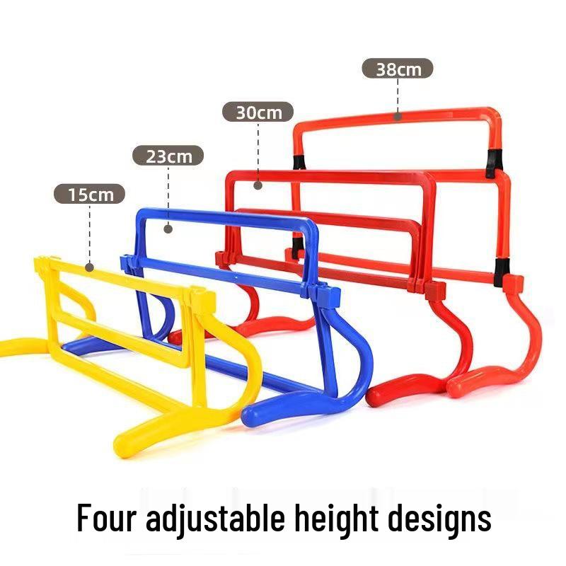 Children's Adjustable Football Training Hurdles - Small Jumping Frames and Obstacle Course Equipment