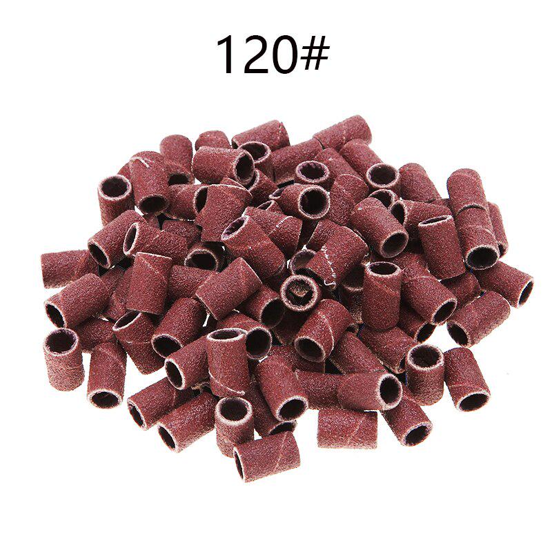 100PCS 80'' 120'' 180" Nail Art Sanding Band File for Electric Nail Drill Manicure Machine