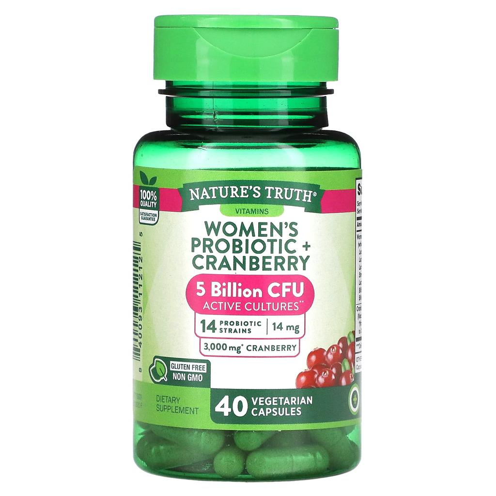 Nature's Truth, Women's Probiotic + Cranberry, 40 Veggie Capsules