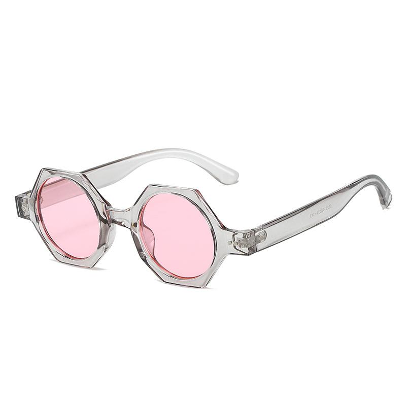 Autumn New Polygonal Sunglasses Personalized Geometric Glasses European And American Fashion Colorful Women'S Sunglasses