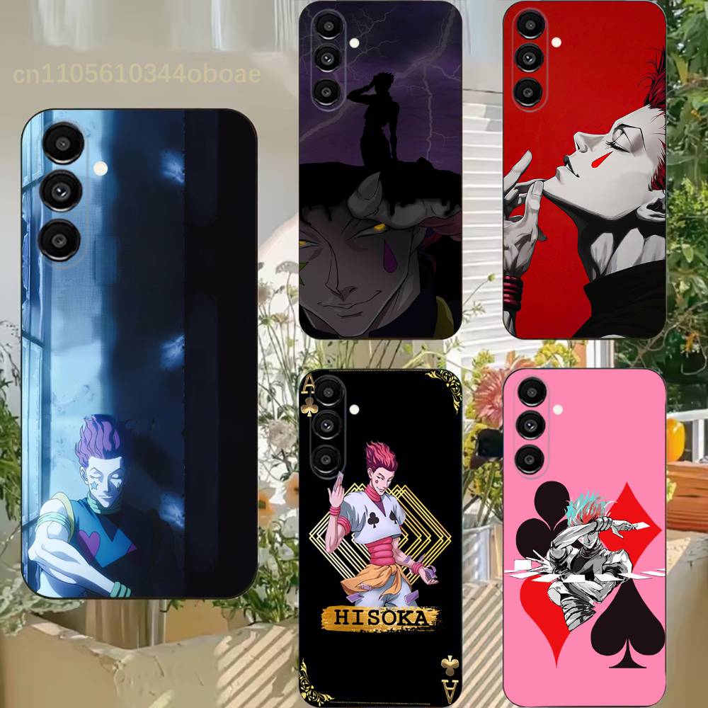 Anime H-Hisoka M-Morow Phone Case For Samsung S25,24,21,22,23,20,S30,Ultra,Plus,Fe,Lite,Note,5G Black Cover