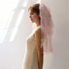 Brautschleier Hochzeitschleier Mehrlagiger Kurzer Schleier mit Haarkamm Junggesellinnenabschied Schleier