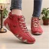 Women's Soft Soled Boots Handmade Leather Design Flat Shoes High Quality Lazy Comfortable Casual Driving Sneakers High Top Boots