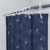 Elegant Blue Ginkgo Shower Curtain Pattern Bath Decor Waterproof Liner For Bathroom Accessories Home Decoration Modern Style