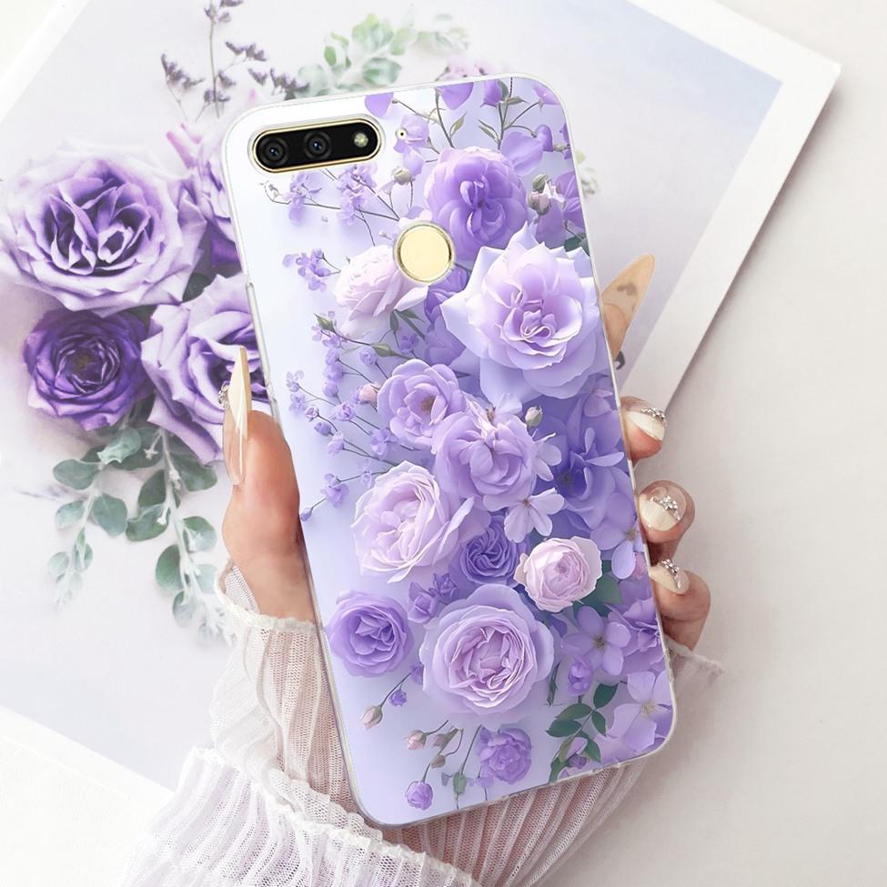 For Huawei Y6 Prime 2018 Case Transparent Cute Fashion Butterfly Funny Painted Casing For Huawei Y6Prime 2018 ATU-L31 ATU-L42
