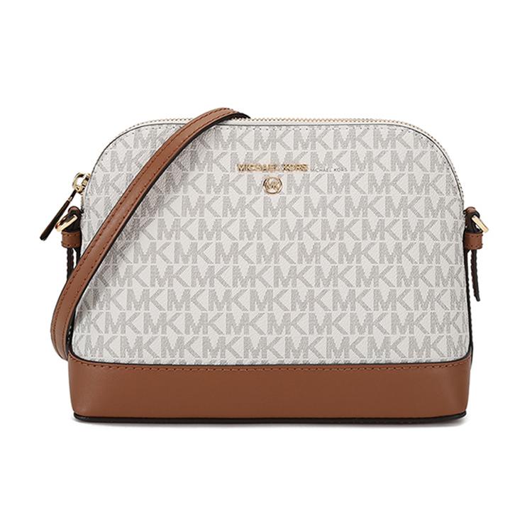 

New MICHAEL KORS Jet Set CharmJet Set Leather Dome Bag Crossbody Bag Tubas Women s Vanilla White 32T1GT9C3B-VANILLA-ACRN 22.1*8.4*17.0CM