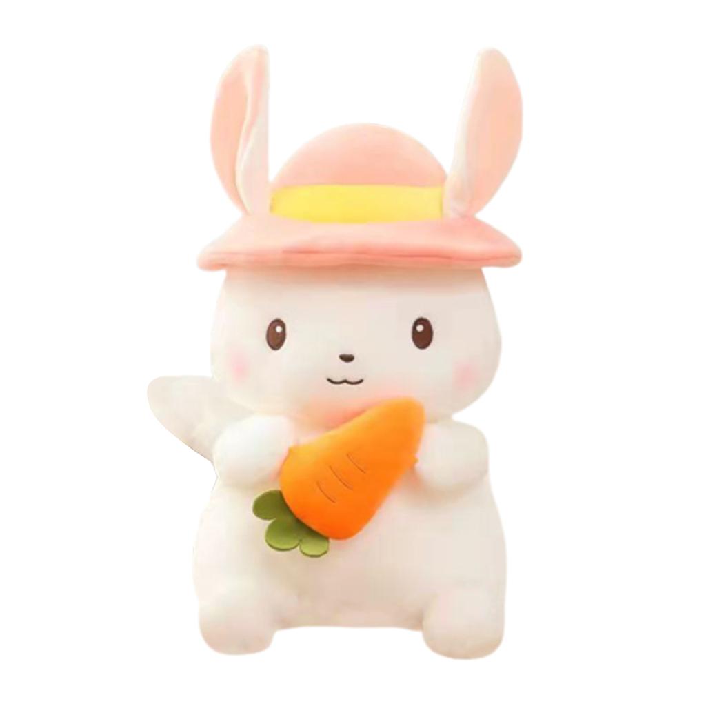 Cute Bunny Plushy With Q Version Cuddly Animal Toys Sleeping Pillow Toy