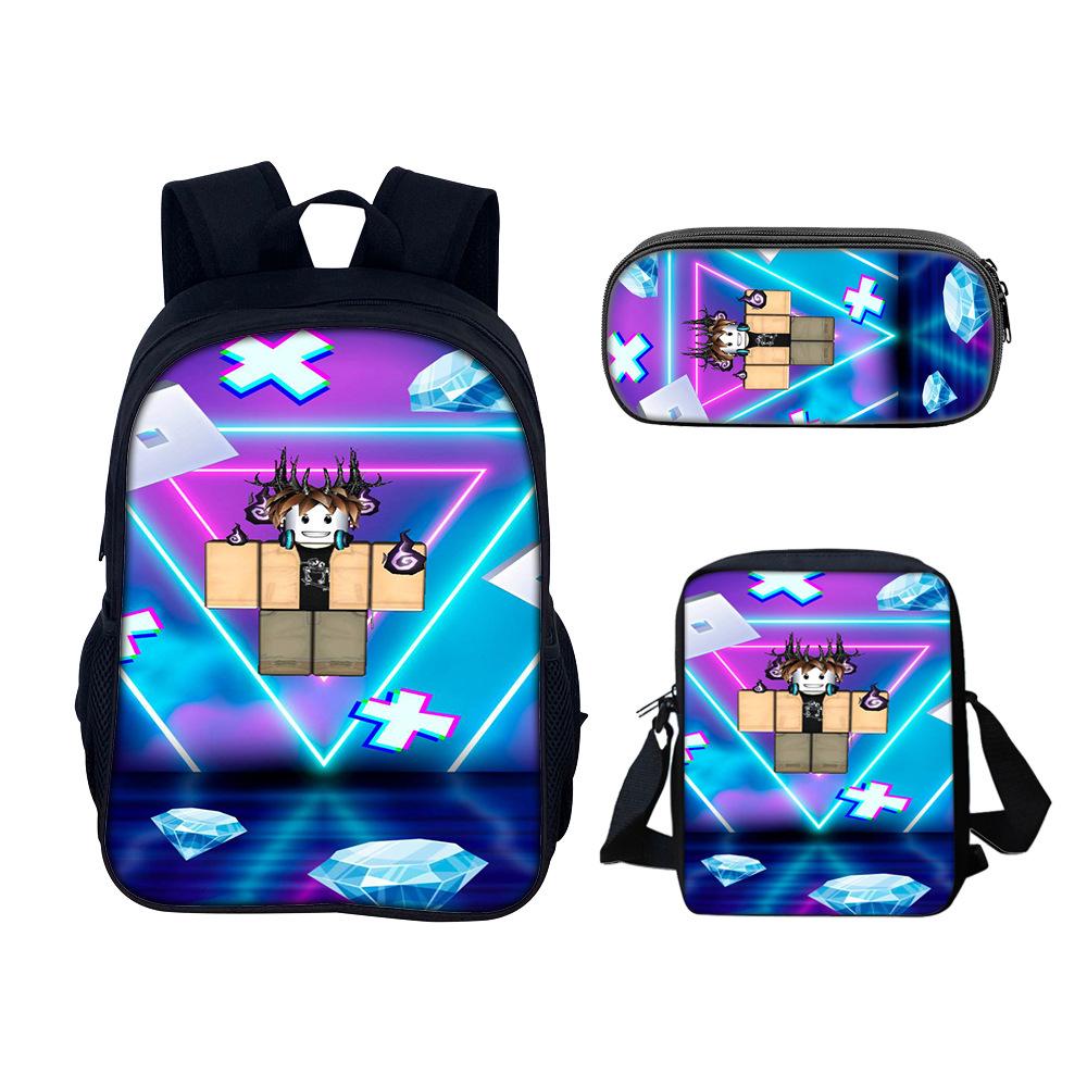 Roblox Anime Dreiteiliges Set für Jungen, Mädchen und Grundschüler (Auf Lager)